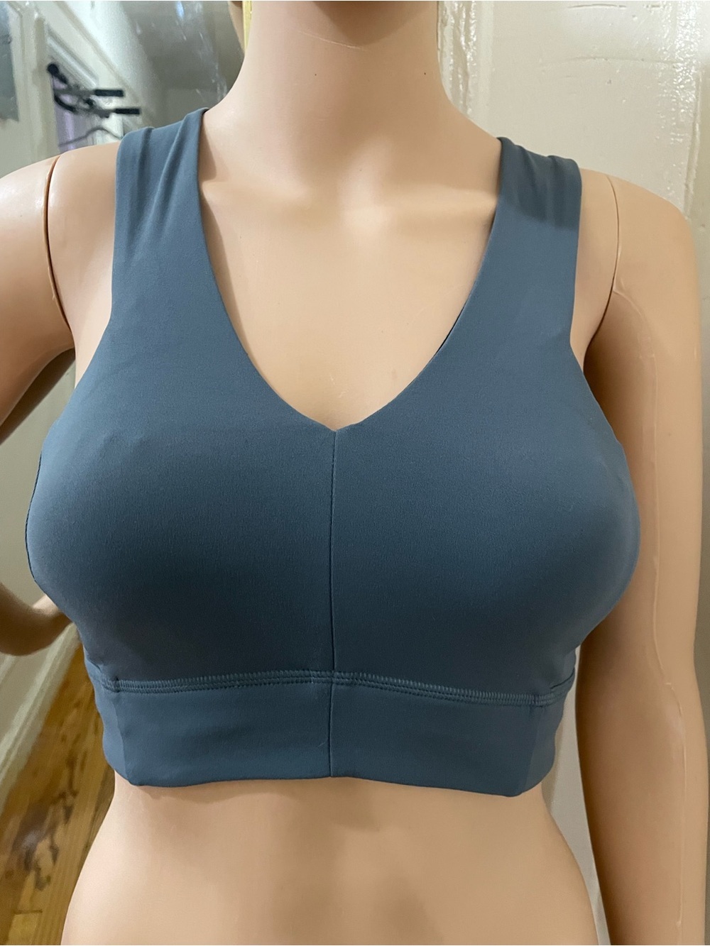 lululemon athletica V-Neck Wireless Bralette in Slate Teal